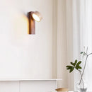 Axyaa Rotatable Wooden Bedroom Wall Lamp - Japanese Wabi Sabi Style
