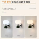 Axyaa Nordic Pumpkin LED Wall Lamp Cream Style G9 Bulb Light Fixture