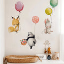 Axyaa Animal Balloon Nursery Wall Sticker Decal for Children's Bedroom Decor