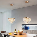 Axyaa Crystal K9 Ceiling Pendant Light Modern Chandelier for Kitchen Living Room