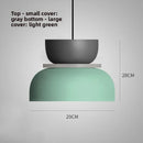 Axyaa Modern Macaron Pendant Light: Colorful Iron LED Hanging Lamp