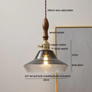 Axyaa Fabric Copper LED Pendant Lights, E14 Nordic Hanging Lamp for Home Decor