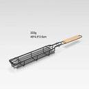 Axyaa Wooden Handle BBQ Cage - Outdoor Camping Grill Rack