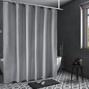 Axyaa Solid Color Fabric Shower Curtain Set with Hook - 72" x 72"