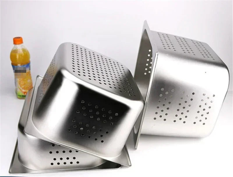Axya Stainless Steel Mesh Strainer Vegetable Fruit Wash Basket GN Pan Water Filter Tray