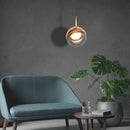 Axya Glass Ball Pendant Lamp: Simple Nordic Style Bedroom Lighting