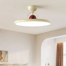 Axyaa Bauhaus Style LED Ceiling Light with Eye Protection Cream Finish