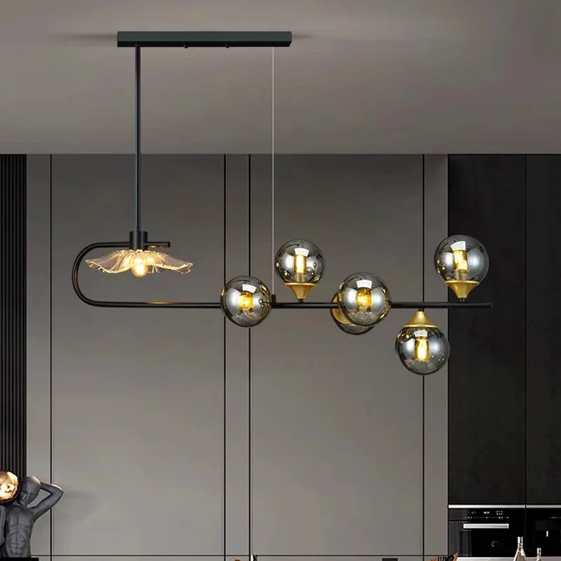 Axyaa Ceiling Chandelier: Stylish Pendant Light Fixture for Dining & Living Room Lighting