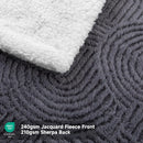 Axyaa King Size Cozy Soft Jacquard Heating Blanket with 4 Heat Levels