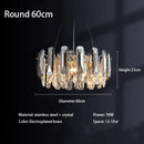 Axyaa Crystal Ceiling Chandelier LED Pendant Light for Home Decor