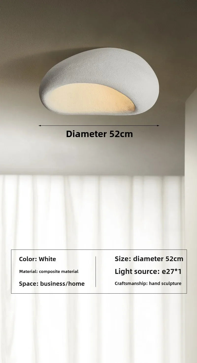 Nordic Style Wabi Sabi Ceiling Chandelier by Axyaa - Modern Art Deco LED E27 Light
