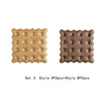 Axyaa Wooden Cookie Coaster Set - Walnut Beech Heat Pad for Cups and Mugs