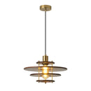 Axyaa Retro Walnut Wood Dining Pendant Light Vintage Style Solid Wood Table Bar Light