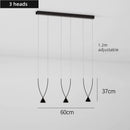 Axyaa Minimalist LED Chandelier: High-End Decor for Coffee Shop, Bedroom, Staircase & Restaurant