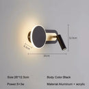Axyaa Rotatable LED Wall Light with Switch for Bedroom and Corridor