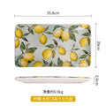 Axyaa Ceramic Lemon Ins Style Home Cuisine Plate for Thai Restaurant & Fruit Display