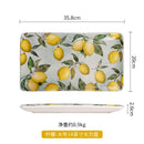 Axyaa Ceramic Lemon Ins Style Home Cuisine Plate for Thai Restaurant & Fruit Display