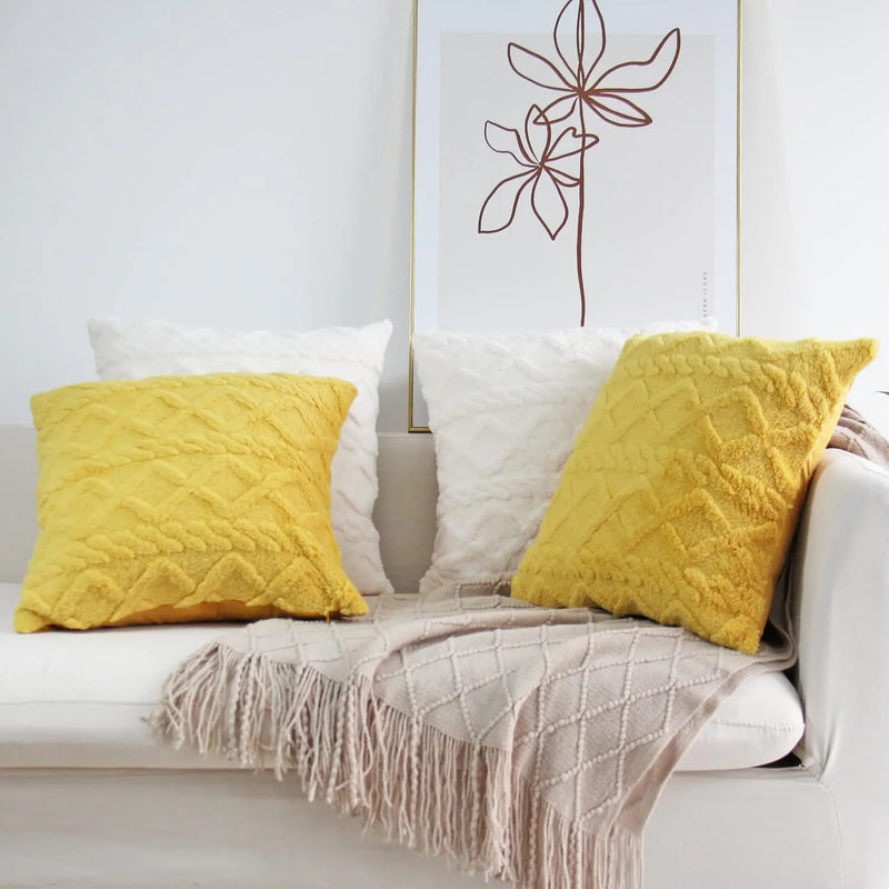 Nordic Geometric Cushion Cover 45x45cm for Couch Sofa - Axyaa Decor Pillowcase