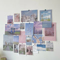 Axyaa Nordic Retro Wall Decor Photo Card Stickers DIY Art Postcard Set