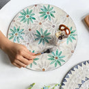 Axyaa Seashell Tray: Japanese-Inspired Round Storage Plate for Stylish Home Organization