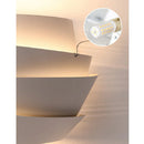 Axyaa 4-Layer White Metal Wall Lamp Modern Creative Light for Bedroom Living Room