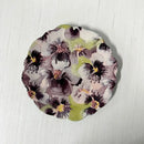 Axyaa Floral Ceramic Coffee Cups Irregular Plates Set Milk Tea Dessert Mugs Plates