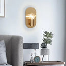 Gold Bedroom Wall Lamp, Modern Sconce Fixtures by Axyaa: Elegant Indoor Lighting for Home Decor