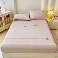 Axyaa Double-Layer Plaid Lace Mattress: Soft, Skin-Friendly, Non-Slip - Single Piece