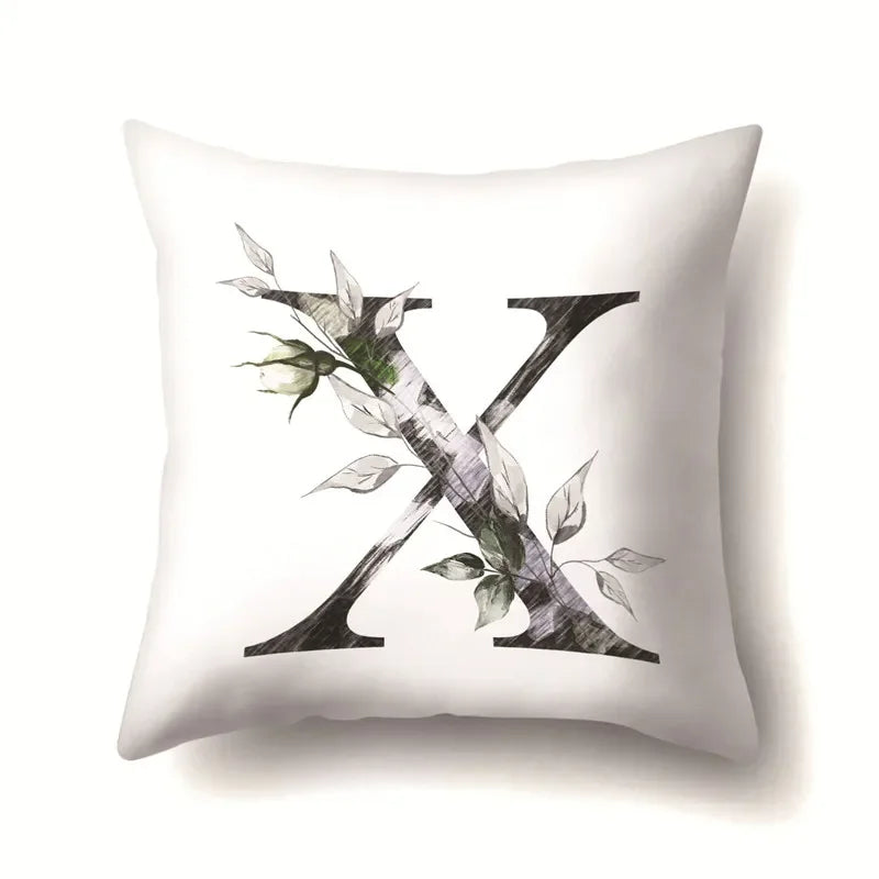 Axyaa Alphabet Cushion Cover - Kids Room Decor Throw Pillow Case