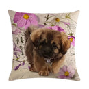 Axyaa Cute Animal Print Pet Pillow Cover for Home Sofa Decoration