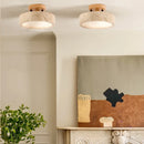 Axyaa Retro Balcony LED Ceiling Chandelier Stones Home Lighting Fixture