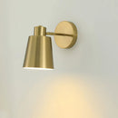 Axyaa Adjustable Wall Sconce LED Lamp for Bedroom Study, Vintage Black Brass Fixtures