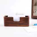 Axyaa Wooden Business Card Box for Office Desk and Front Desk Use
