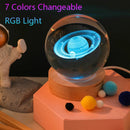Axyaa Galaxy Planetary Projection Crystal Ball Night Light