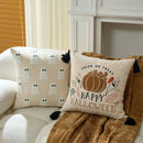 Axyaa Halloween Pumpkin and Funny Pillowcase Cojines - Sofa Throw Pillow Cover