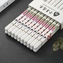 Axyaa Ceramic Chopsticks Set: Anti-Slip, Food Grade Flowers, Antibacterial, Mildew Resistant