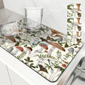 Axyaa Watercolor Plant Absorbent Kitchen Mat