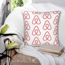 Axyaa Logo Pillowcase - Printed Polyester Zip Bed Cushion Cover