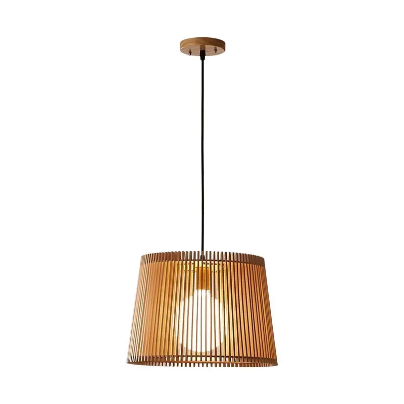 Axyaa Bamboo Chandelier: Nordic Style Ceiling Light for Home Decor