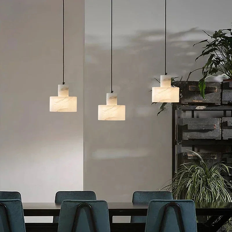 Marble Pendant Lamp for Modern Living Spaces - Axyaa Small Chandelier