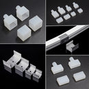 Axyaa LED Tube Profile Connector Clip 20pcs Set Fixed Buckles Neon Strip Lights End Cap