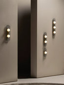 Axya Copper Glass Wall Lamp: Italian Minimalist Bedside & Background Wall Light