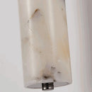 Axyaa Marble LED Wall Light Dimmable Stone Sconce in Black Metal