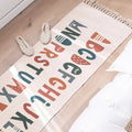 Axyaa Bohemian Retro Tassel Cotton Linen Rug 60x180 for Home Décor