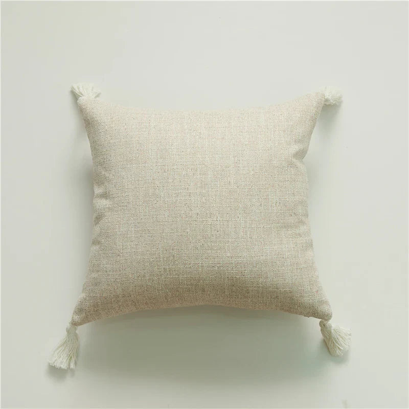 Yellow Linen Cushion Cover by Axyaa – Decorative Home Sofa Pillowcase