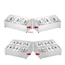 Axya Stainless Steel Seasoning Box Set for Salt/Pepper/Cumin