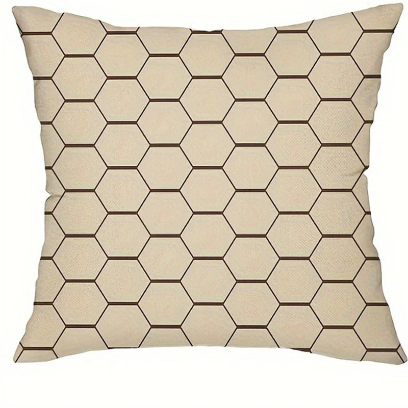 Axyaa Geometric Pattern Printed Pillowcase for Home Décor