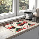 Axyaa Christmas Tree Drying Mat - Quick Dry Kitchen & Bathroom Drain Pad