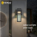 Axyaa Matte Black Outdoor Wall Sconces for Garage Garden Entryways