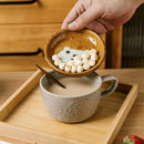 Axyaa Cartoon Animal Ceramic Coffee Cup with Lid - Kids Gift Mug Set